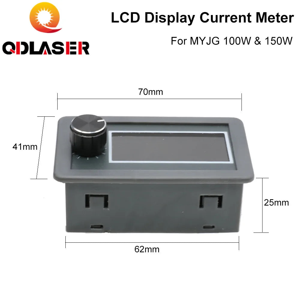 QDLASER MYJG 100W 150W CO2 Laser Cutting Machine Power Supply Parts LCD Display Current Meter