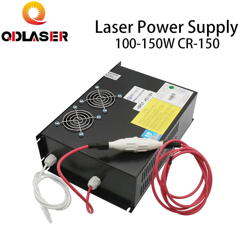QDLASER Yongli Laser Power Supply 100-150W for CO2 Laser Tube CR-U150 U Series CO2 Laser Engraving Cutting Machine
