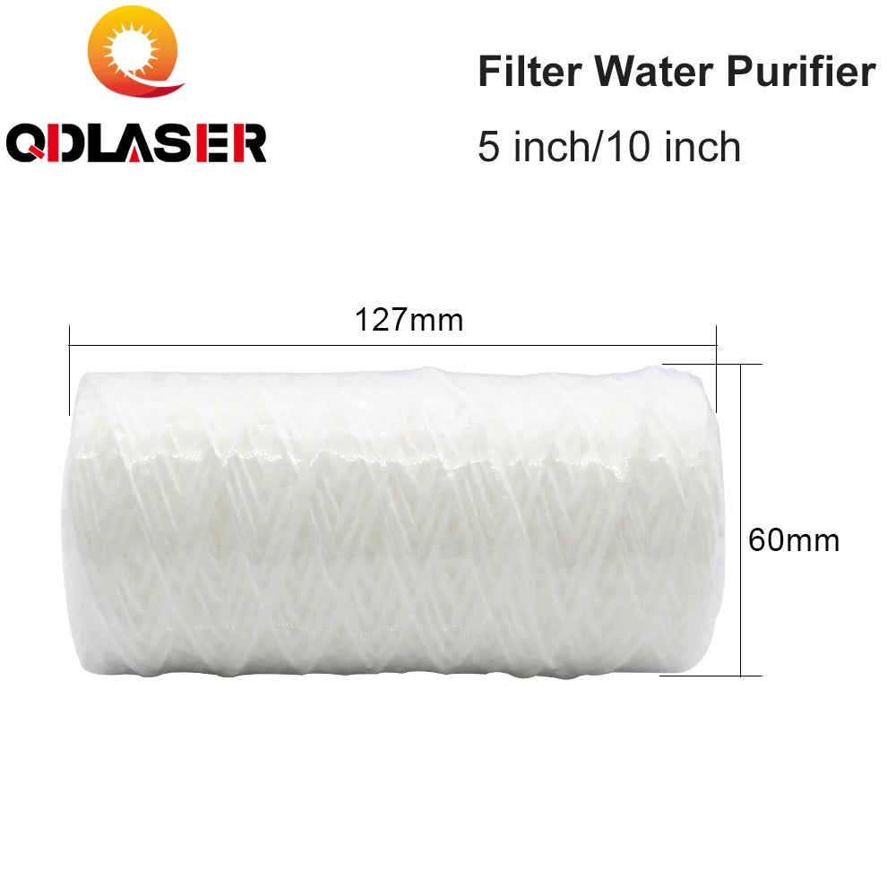 QDLASER Filter Water Purifier 5/10inch For Industrial Fiber Laser Chiller