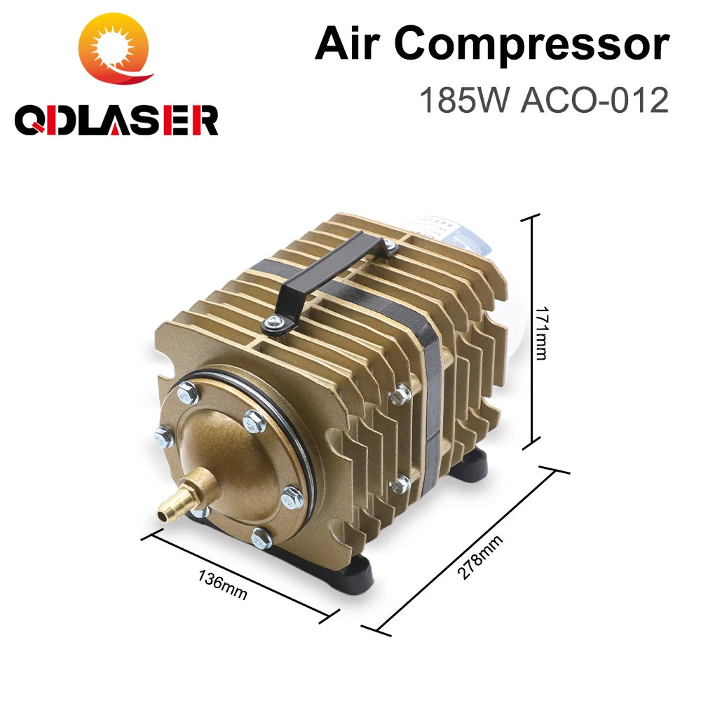 QDLASER SUNSUN Air Pump 185W ACO-012 220V 150L/min Electric Magnetic Air Compressor for Laser Machine Aquarium Fish Farming