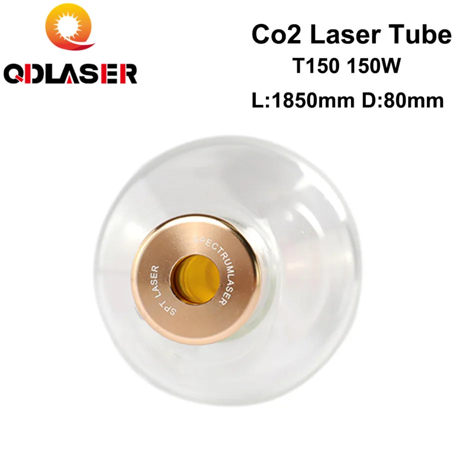 SPT T150 Co2 Laser Tube 150w 150-180W Length 1850mm Dia.80mm for Co2 Laser Engraving and Cutting Machine
