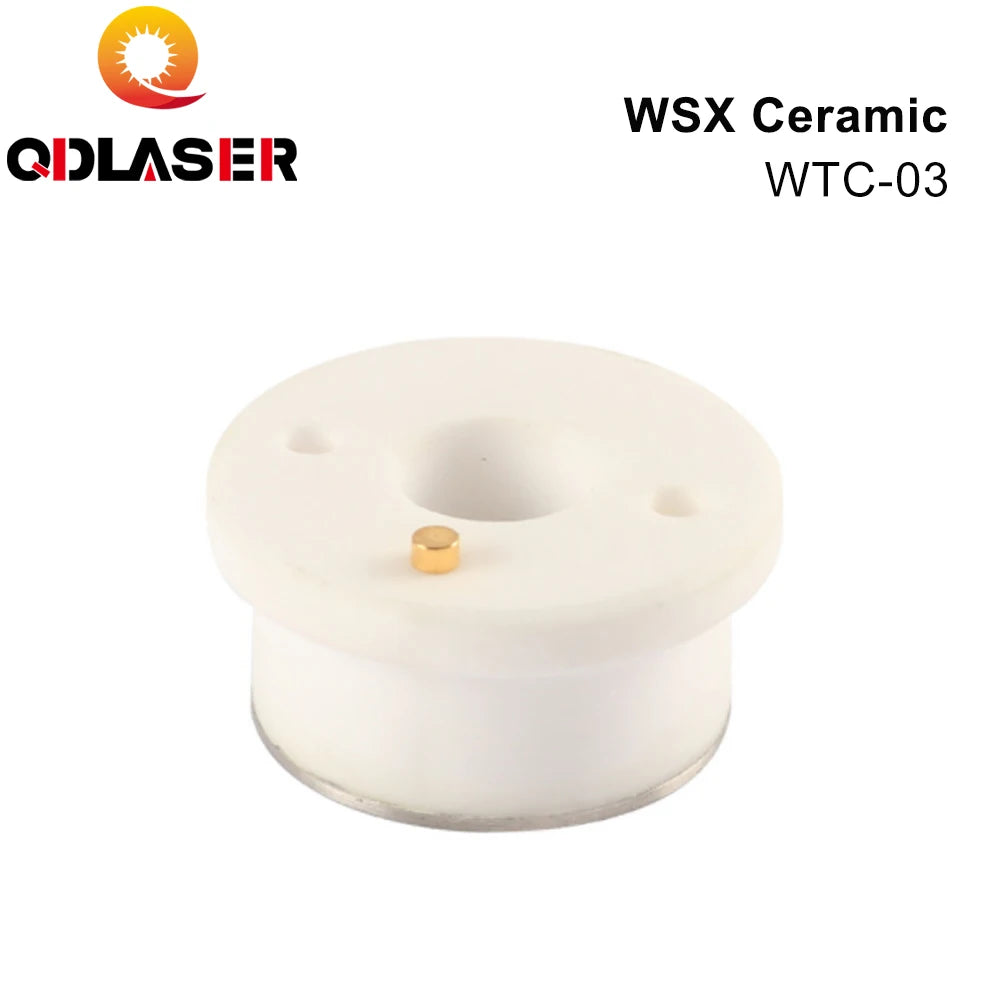 QDLASER Dia. 24mm WSX MINI Fiber Laser Head Ceramic Ring WTC-03 Fiber Laser Ceramic Nozzle Holder WSX-GQ-MN-001H Wholesale