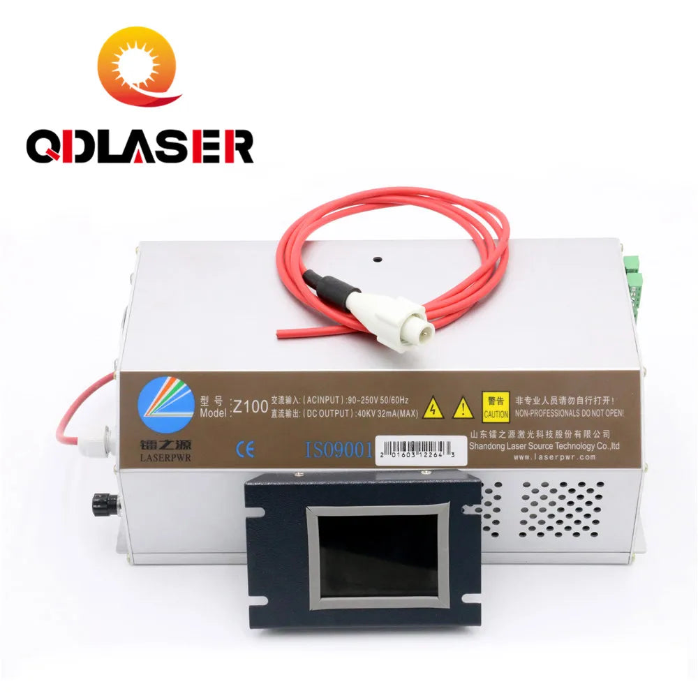 QDLASER CO2 Laser Power Supply for Laser Engraving Machine HY-Z Series Z150 Include LCD/Monitor