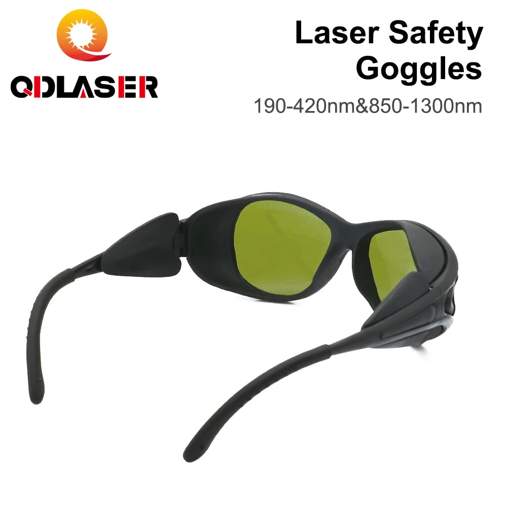 QDLASER 1064nm Safety Glasses 190-420nm &850-1300nm Style A OD6+ CE Protective Glasses for Protective eyewear for fiber lasers