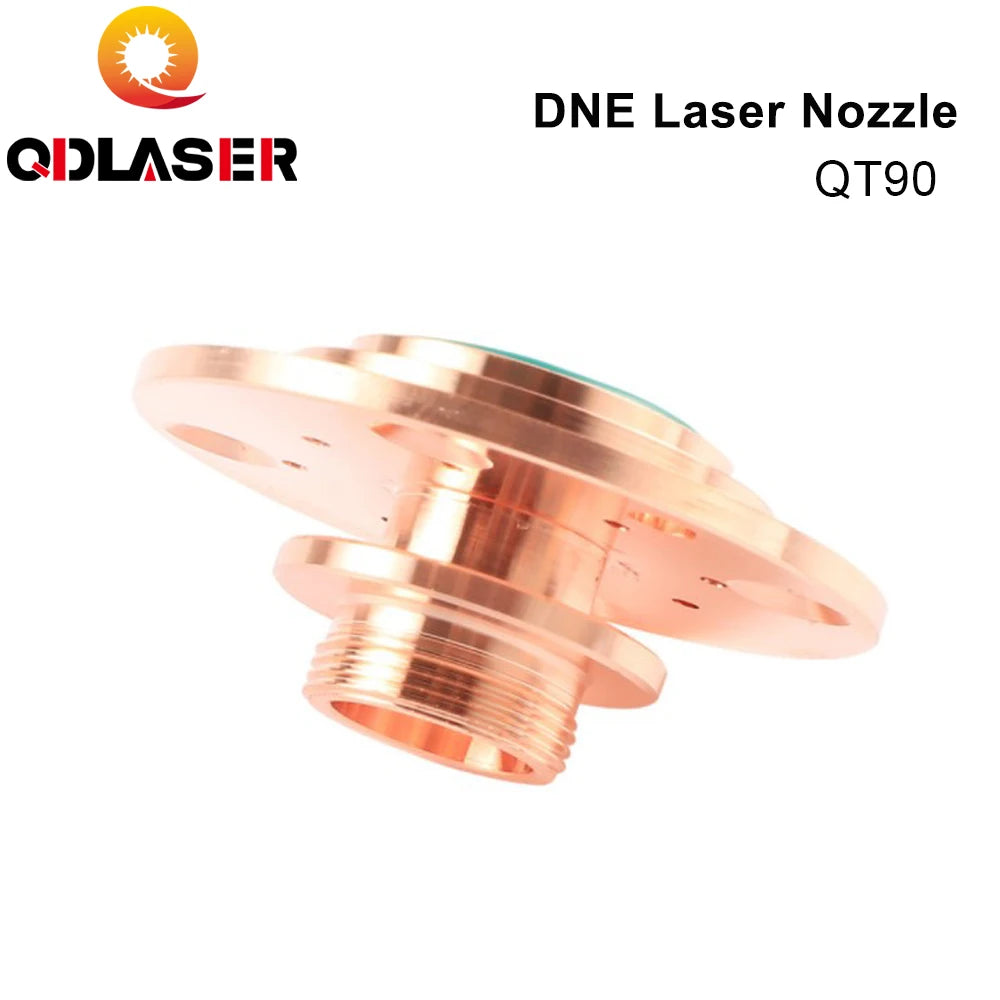 QDLASER OEM Anti-collision Connection Cutting Large Composite Nozzle Step  Air Outlet QT90 for DNE Fiber Laser Cutting Head
