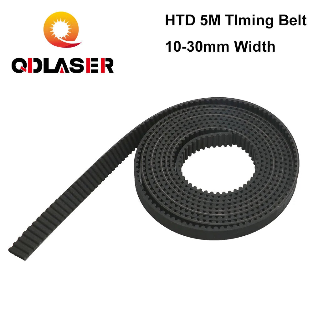 QDLASER CO2 Laser Machine Mechanical Parts HTD-5M Timing Belt 5/10/12/15/20/25/30/40mm