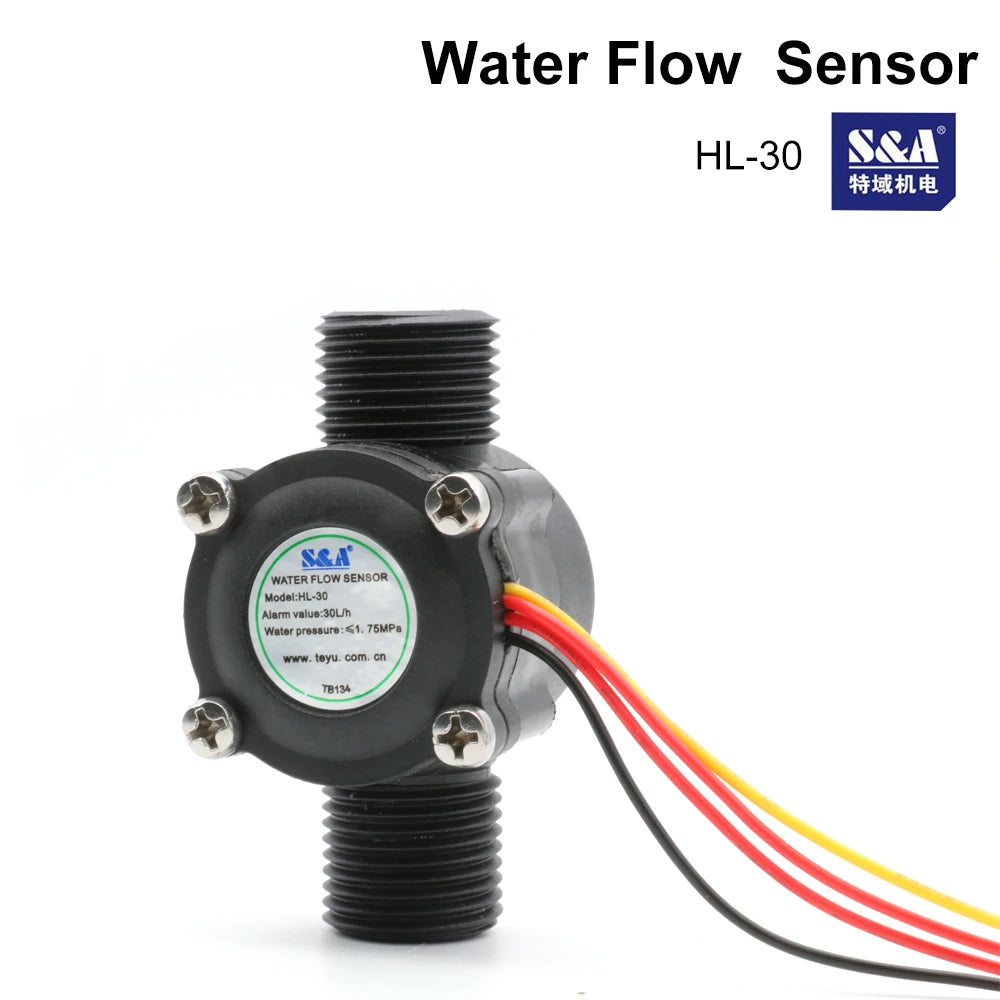 QDLASER Cold & Heat Exchange Equipment Parts Water Flow Sensor for Cooling Chiller for Laser Cutting Machine