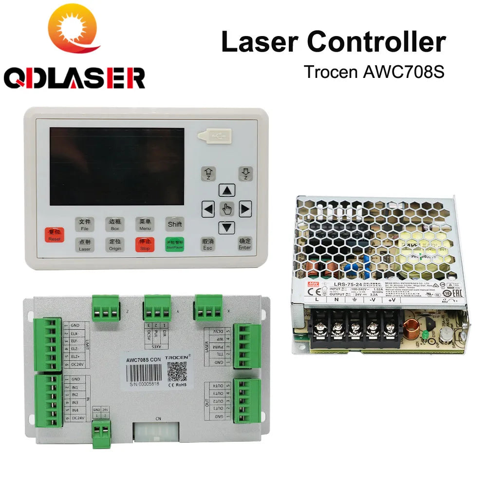 Trocen Anywells AWC708S Laser DSP Controller for Co2 Laser Engraving Cutting Machine
