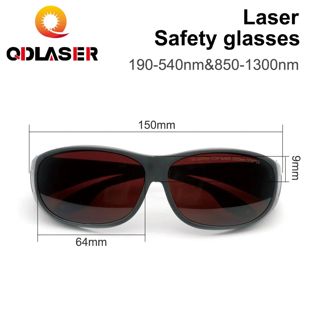 QDLASER SGUBGF-A-OD8 Safety Style Glasses a Fiber Laser Protective Glasses for Protective Glasses for Fiber Laser Machines