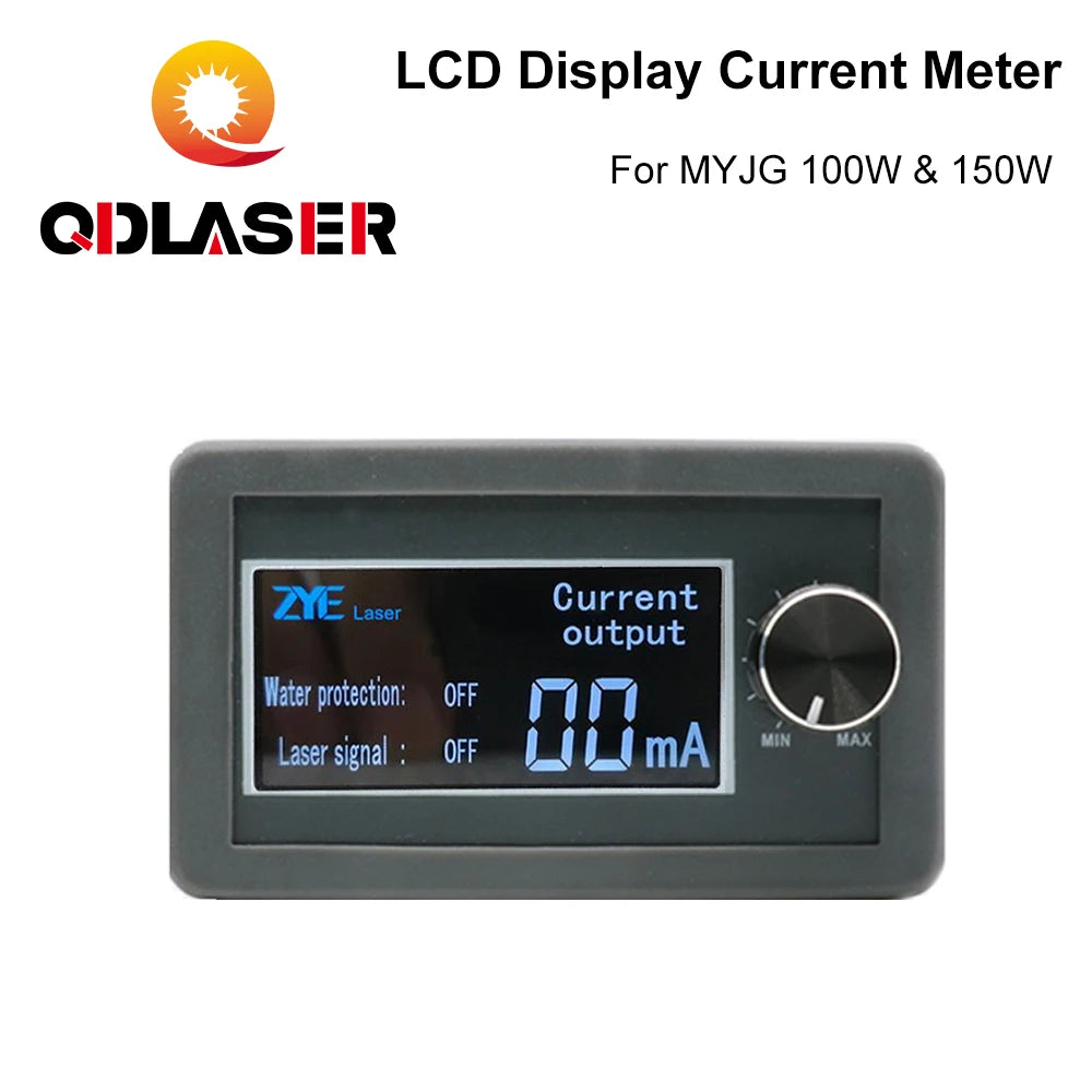 QDLASER MYJG 100W 150W CO2 Laser Cutting Machine Power Supply Parts LCD Display Current Meter
