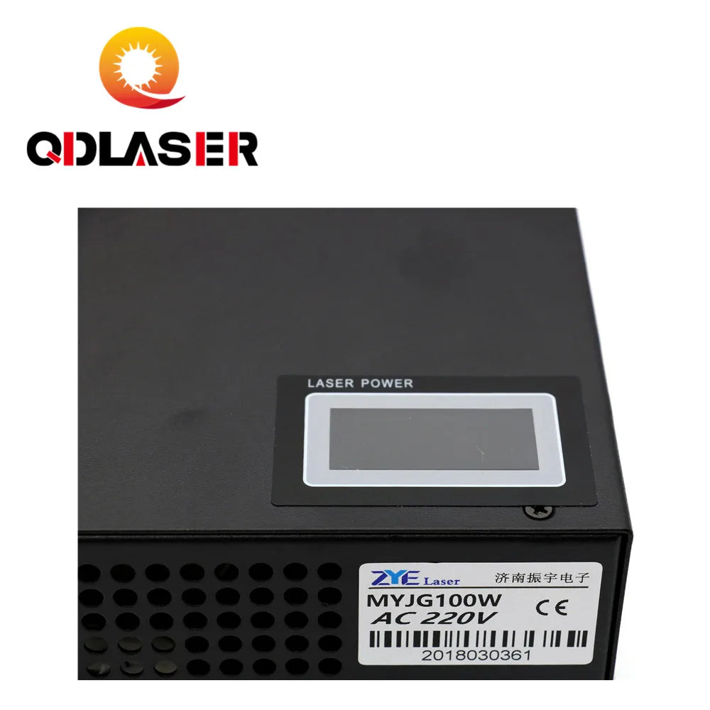 QDLASER 100w Co2 Laser Power Supply MYJG-100 LED for Co2 Engraving Cutting Machine Laser Tube