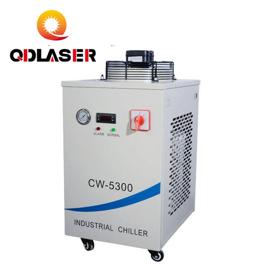 QDLASER Water-cooled Industrial Chiller CW5300 For CO2 Laser Cutter