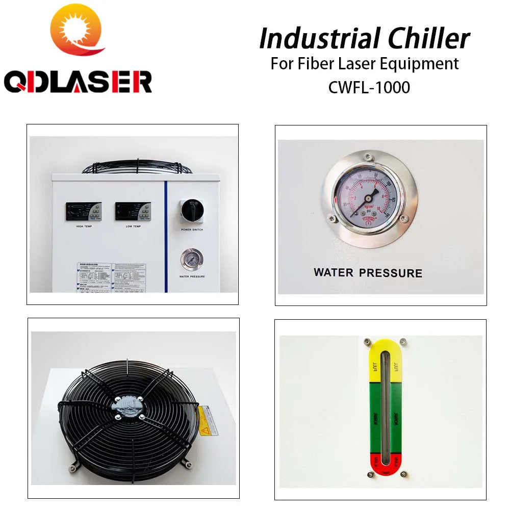 QDLASER Water Industrial Chiller CWFL-1000 For Fiber Laser Engraving and Cutting Machine