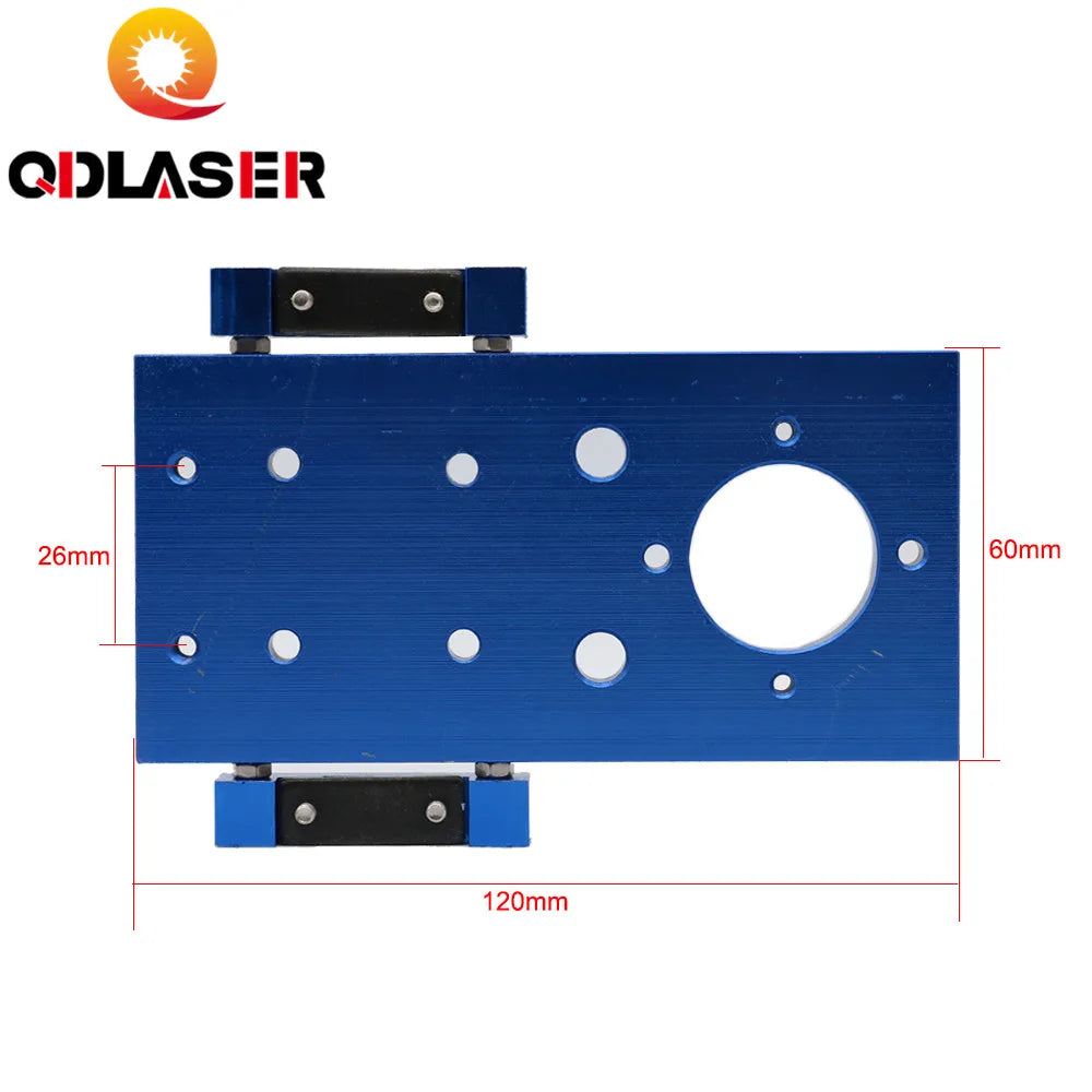 CO2 Laser Head Set Reflective Mirror & Focus Lens Integrative Fixture Mount Holder