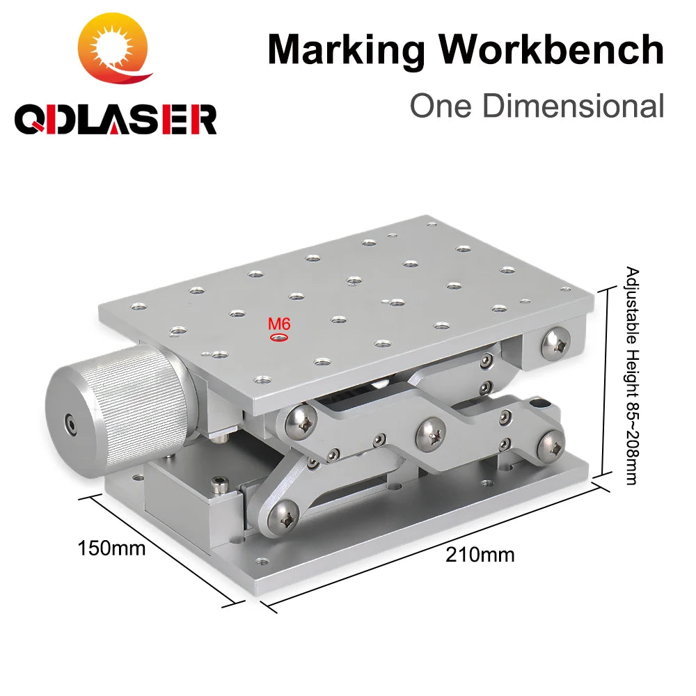 QDLASER Laser Engraving Machine Table 1 Axis Moving 210*150mm Size Z AXIS Portable Cabinet Case DIY Part for Engraving Machine