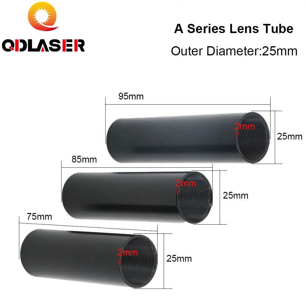 QDLASER a Series CO2 D.25mm Lens Tube for D20 F50.8/63.5/101.6mm Lens CO2 Laser Cutting Engraving Machine