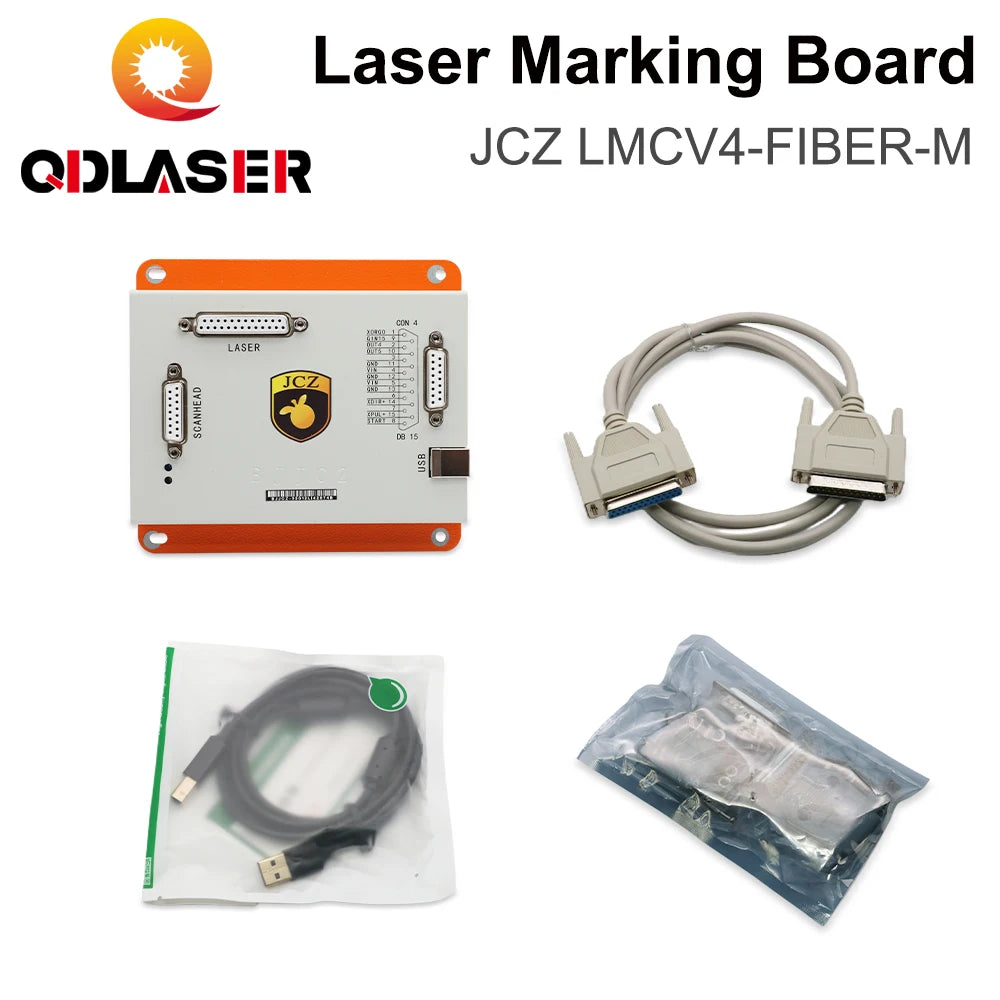 QDLASER BJJCZ LMCV4-FIBER-M Laser Marking Machine Controller Input Power DC5V 3A for 1064nm Fiber Marking Machine IPG Raycus MAX