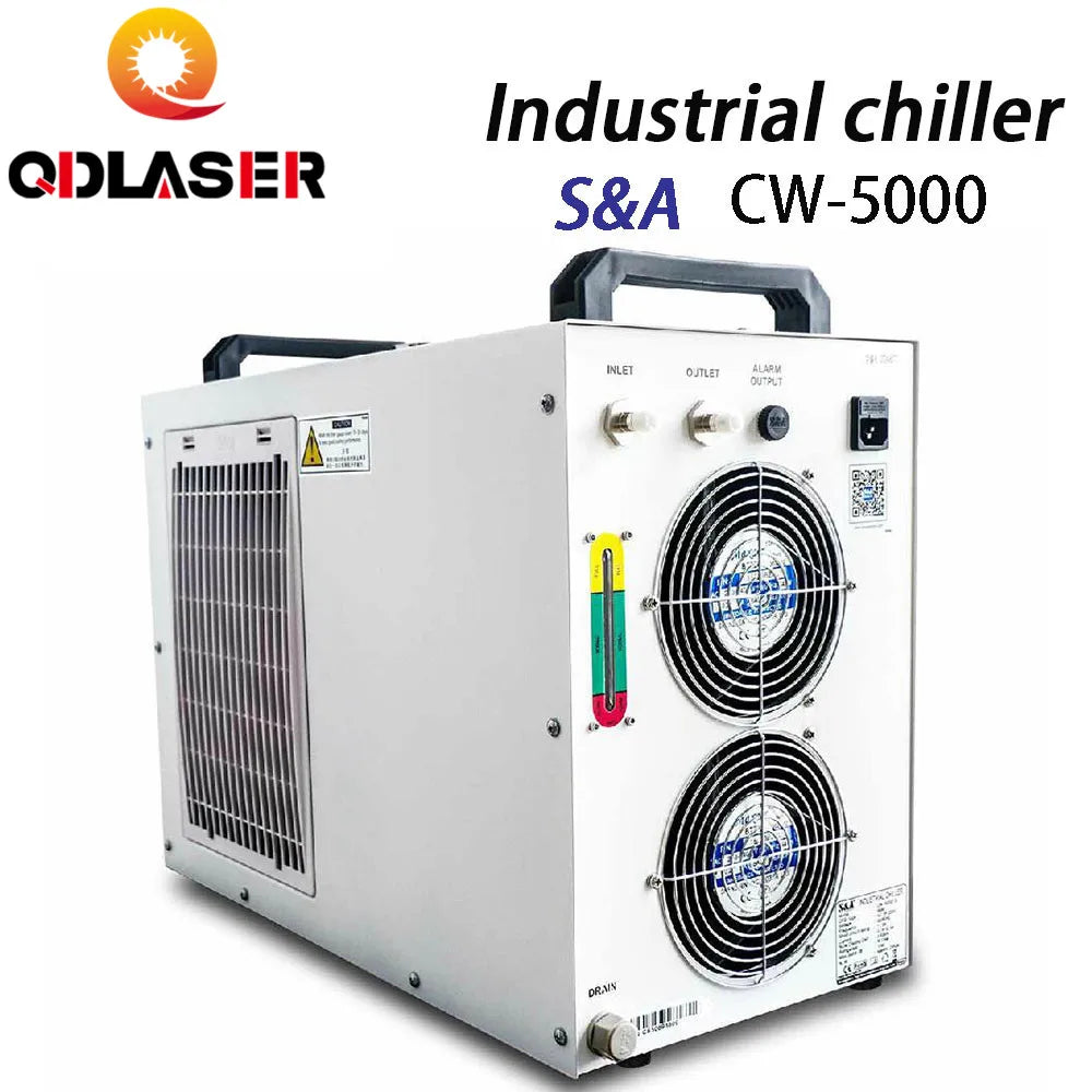QDLASER Industry Air Water Chiller CW5000 for CO2 Laser Engraving Cutting Machine Cooling 80W 100W Laser Tube