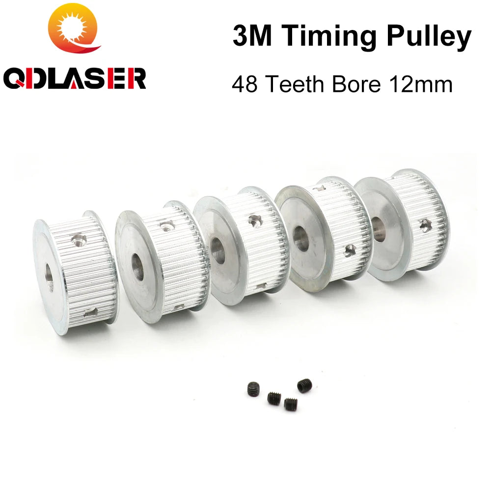 HTD 3M 48 Teeth Timing Pulley For CO2 Laser Machine