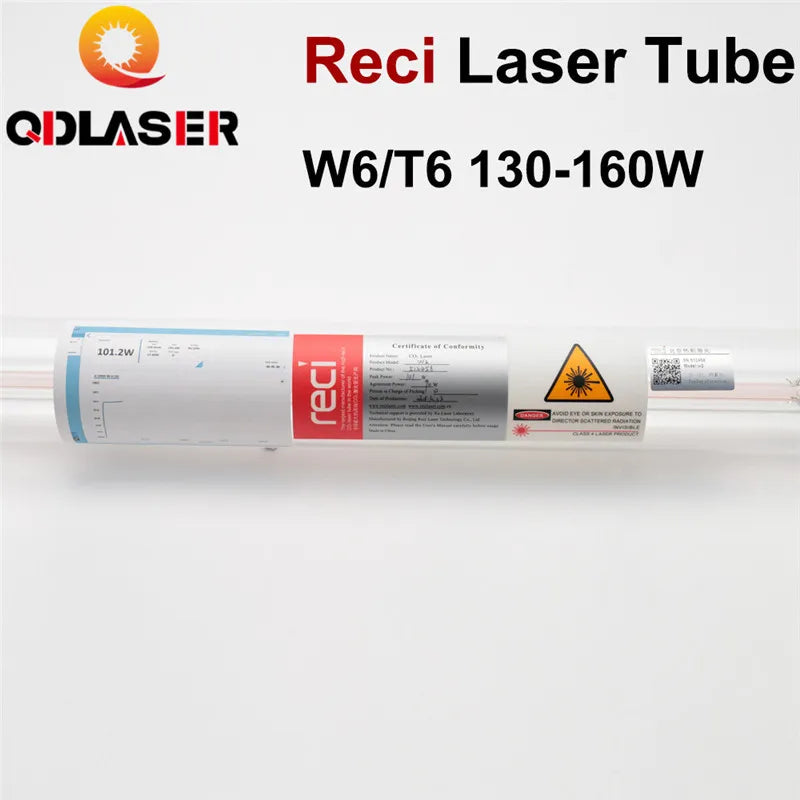 Reci W6 130W CO2 Laser Tube Length 1650mm Dia. 80mm for CO2 Laser Engraving Cutting Machine