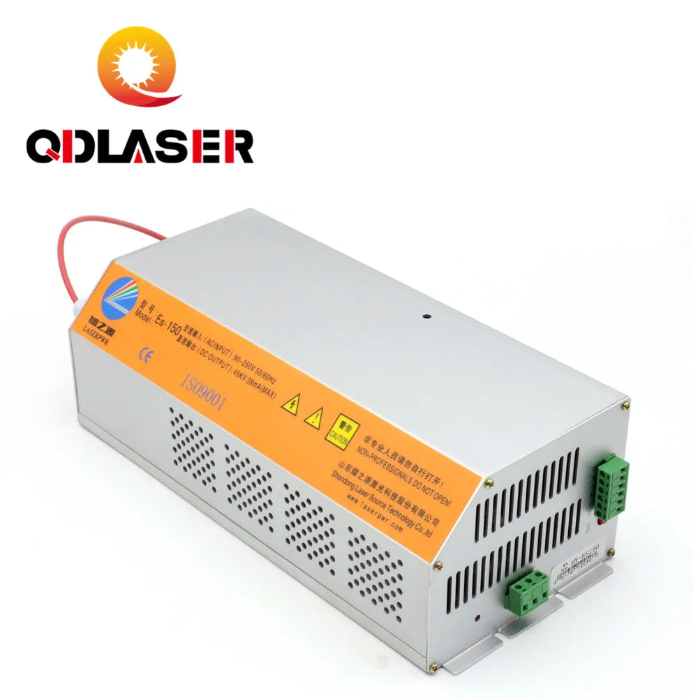 QDLASER 150-180W CO2 Laser Power Supply for CO2 Laser Engraving Cutting Machine HY-Es150 ES150 Es Series