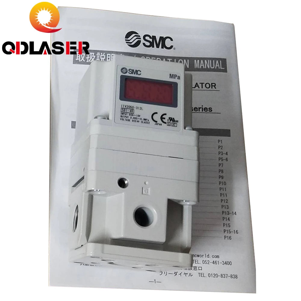 SMC ITV2050-312L Electronic Vacuum Regulator Electro-Pneumatic Regulator