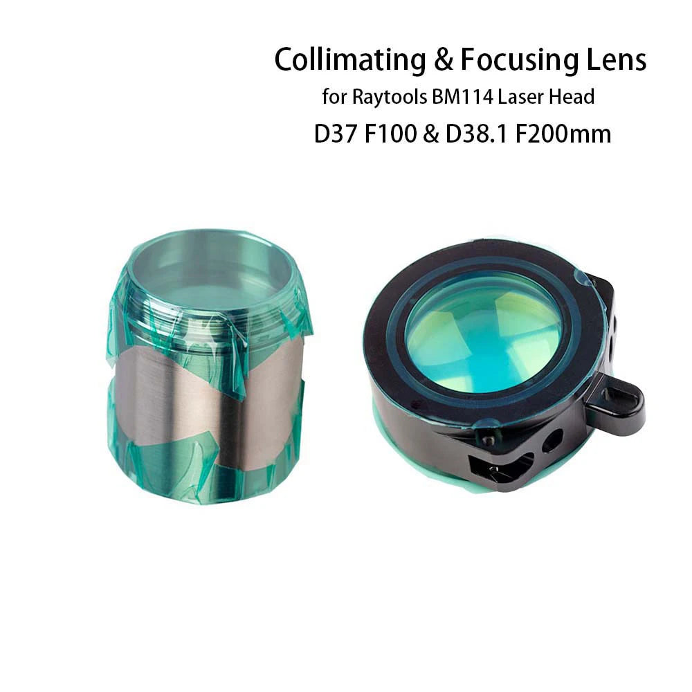 QDLASER Fiber Laser Focus Lens Collimator Lens D37 F100 D38.1 F200 for Raytools Laser Cutting Head BM114