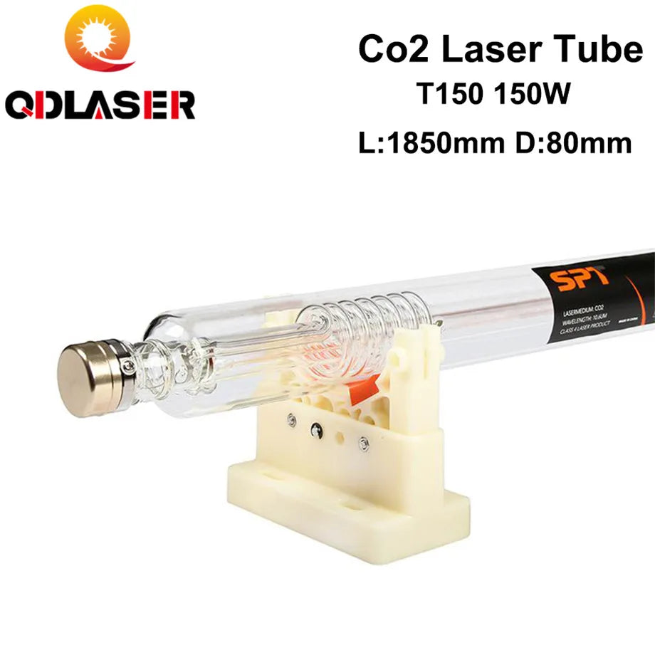 SPT T150 Co2 Laser Tube 150w 150-180W Length 1850mm Dia.80mm for Co2 Laser Engraving and Cutting Machine