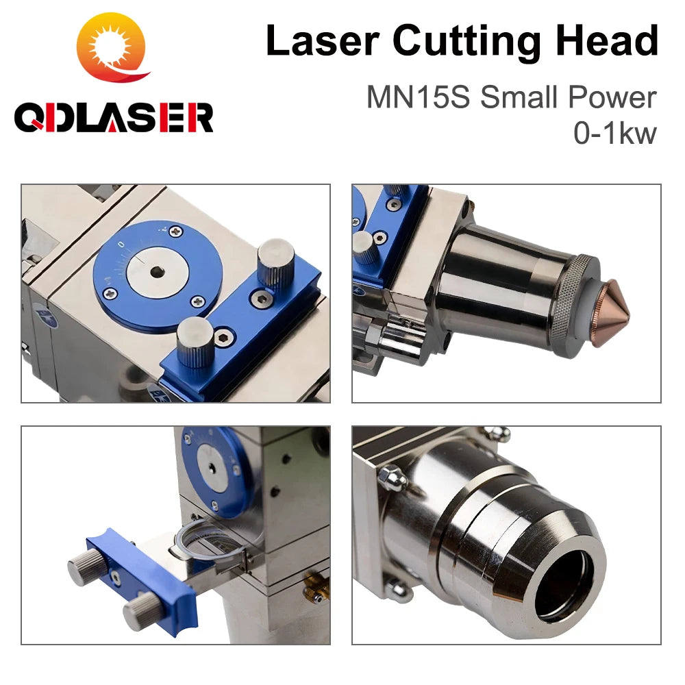 QDLASER WSX Fiber Laser Cutting Head 0-1KW MN15S Small Power Max Laser Power 1000W Focal Length 75mm / 100mm for Metal Cutting