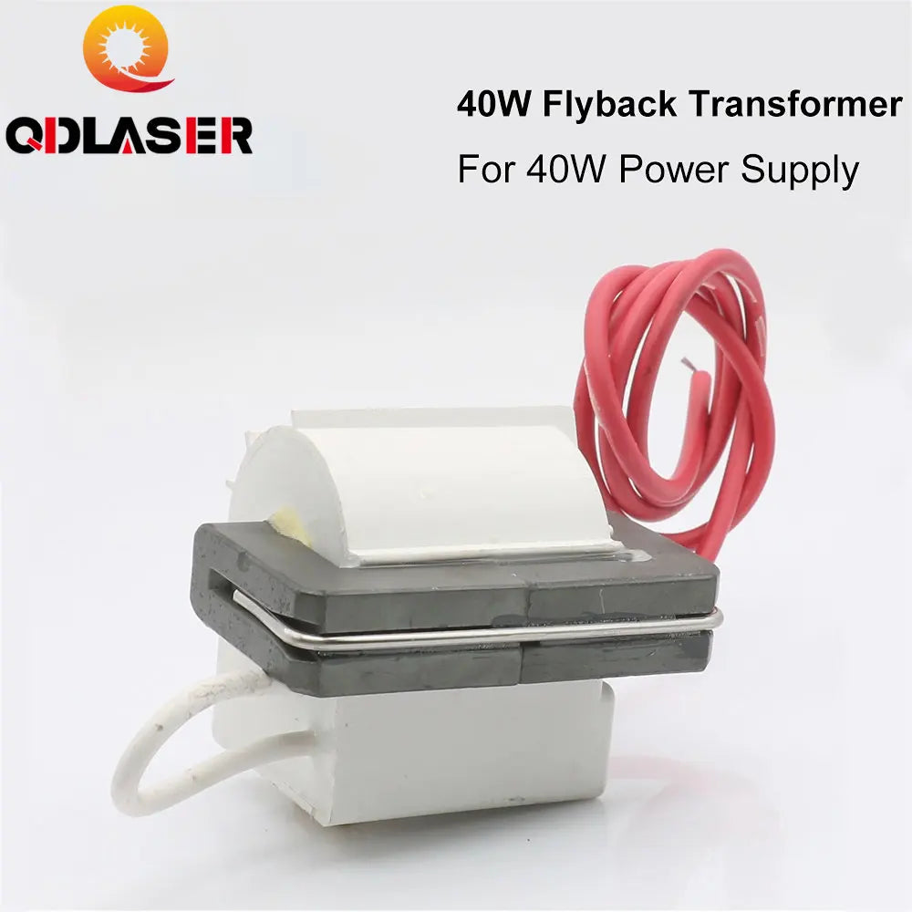 QDLASER High Voltage Flyback Coil Transformer for CO2 40W Laser Power Supply