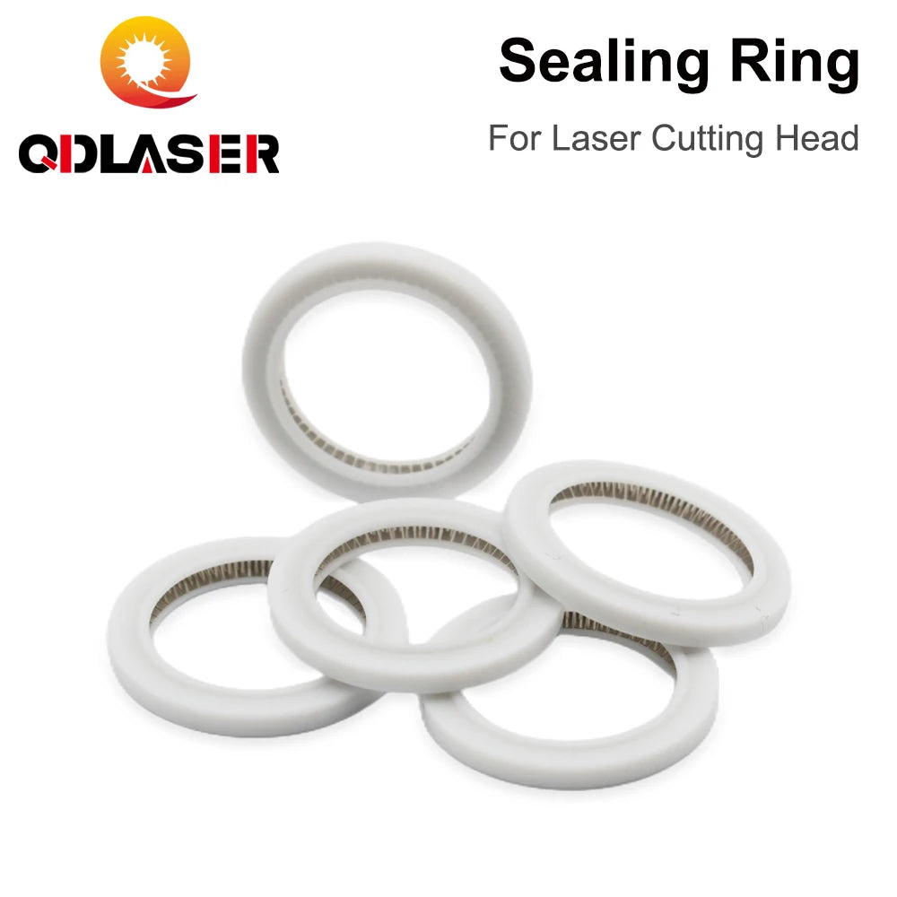 QDLASER Seal ring gasket protection window Yellow / white for Raytools/Precitec/WSX/Bodor Customizable Size for Fiber Laser Head
