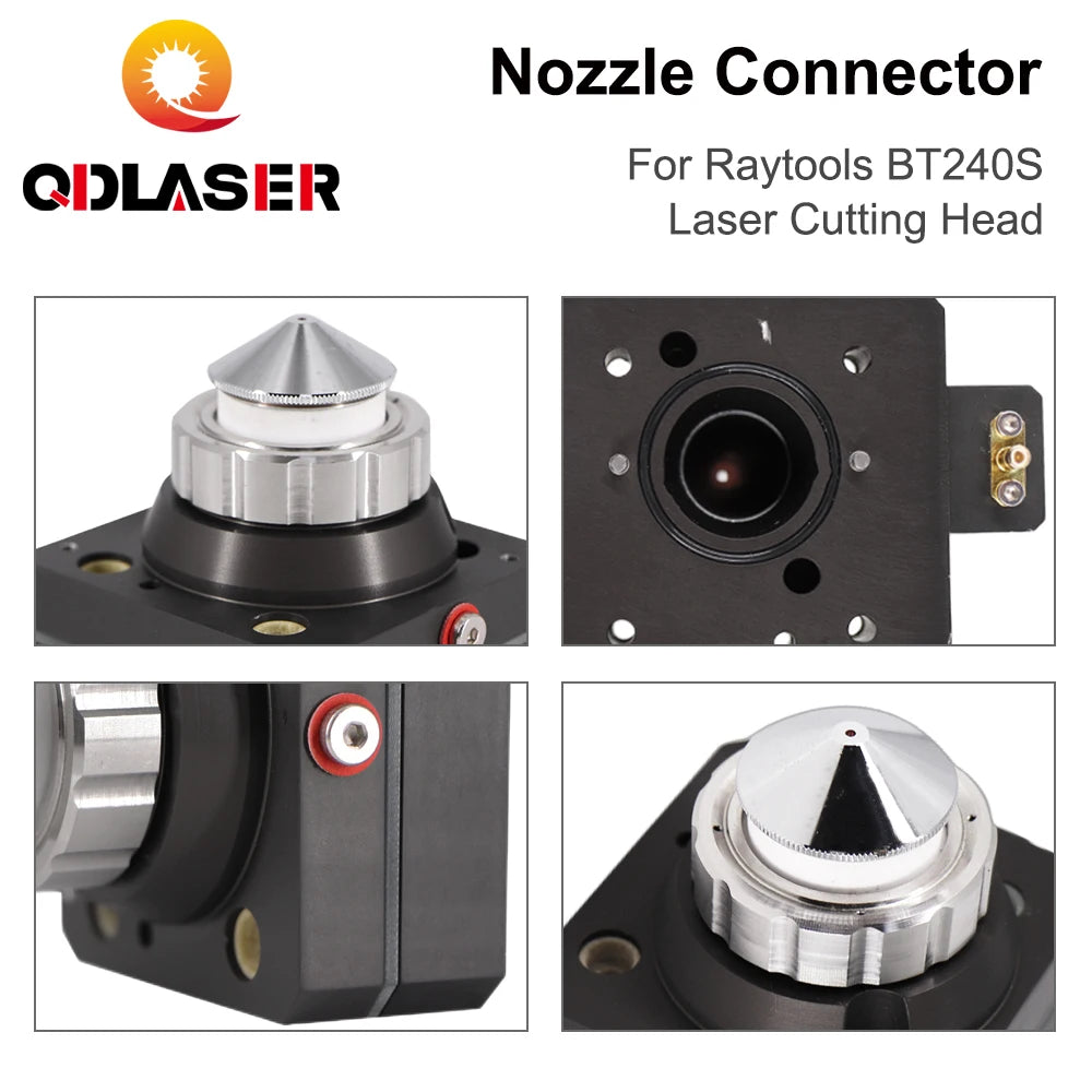 QDLASER Laser Cutting Head Nozzle Connector BT240S Nozzle Holder Ceramic Connector for Raytools BT240S Laser Cutting Head