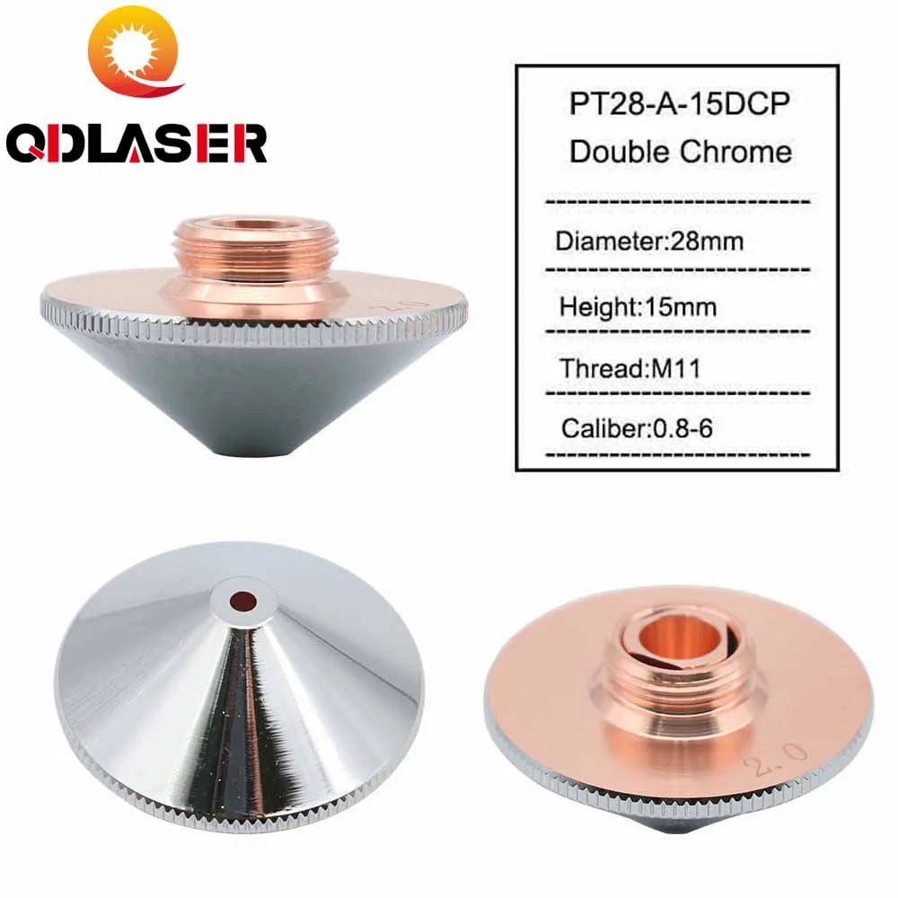 QDLASER Fiber Laser Cutting Machine Parts D28 OEM Precitec Type a Normal Laser Cutting Nozzle