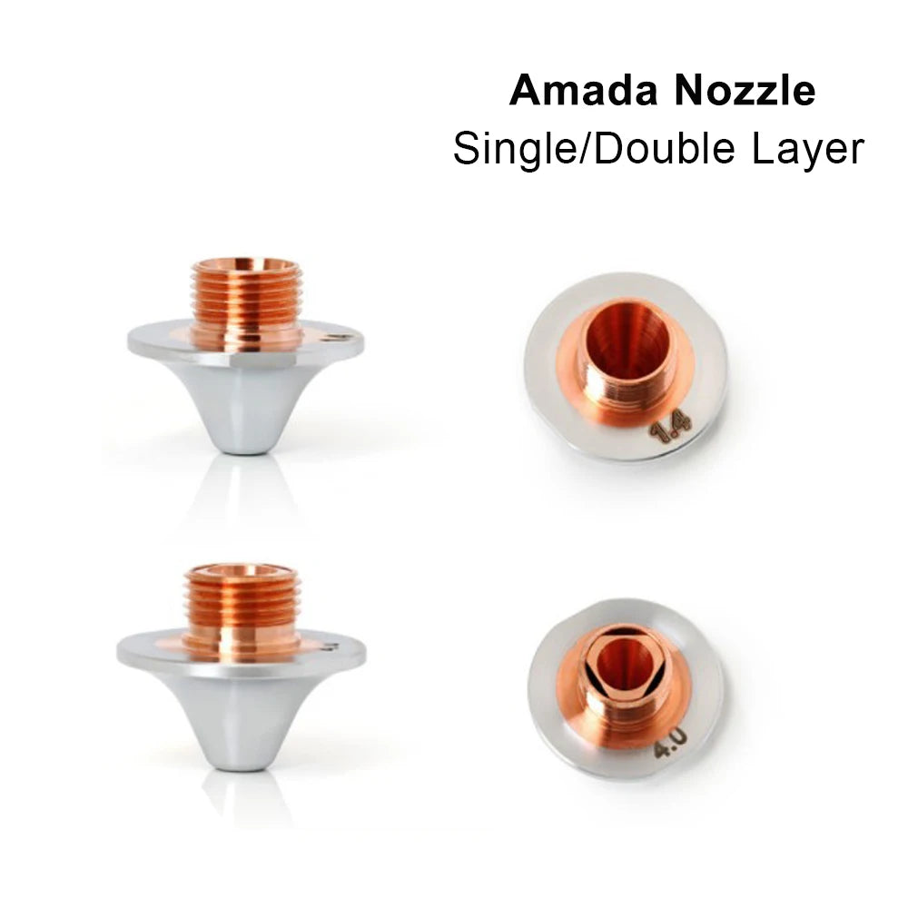QDLASER Amada Laser Nozzles Single/Double Layer 1.0-4.0mm Amada Laser Cutting Machines Amada Nozzle