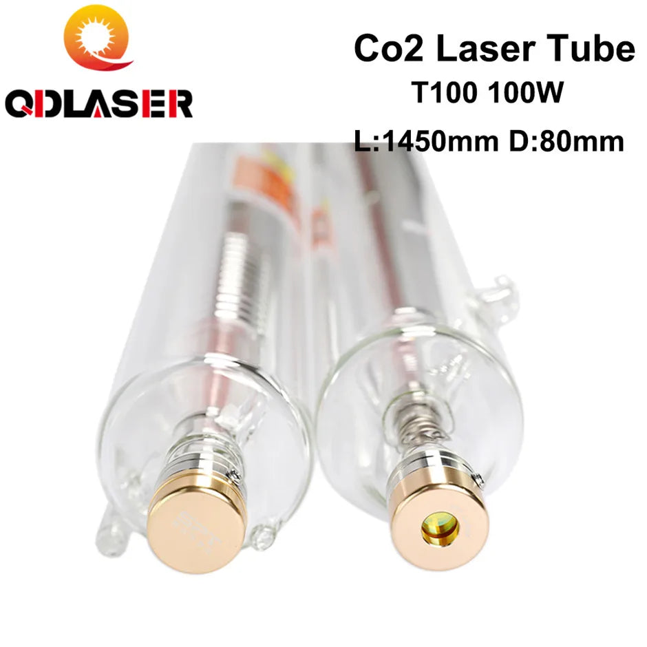 SPT T100 100W Laser Tube Length 1450mm Dia.80mm for Co2 Laser Engraving and Cutting Machine