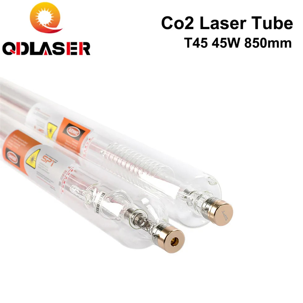 SPT T Series CO2 Laser Tube T45 45W Length 850mm Dia.50mm For Co2 Laser Engraving and Cutting Machine