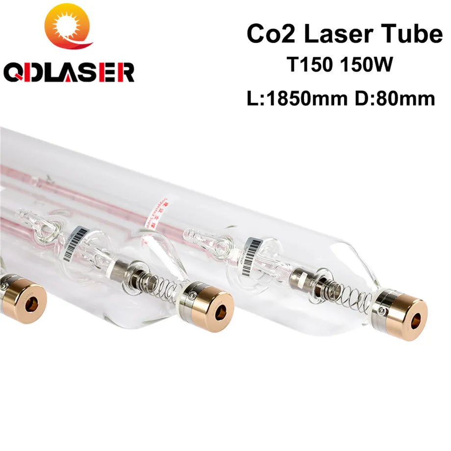 SPT T150 Co2 Laser Tube 150w 150-180W Length 1850mm Dia.80mm for Co2 Laser Engraving and Cutting Machine