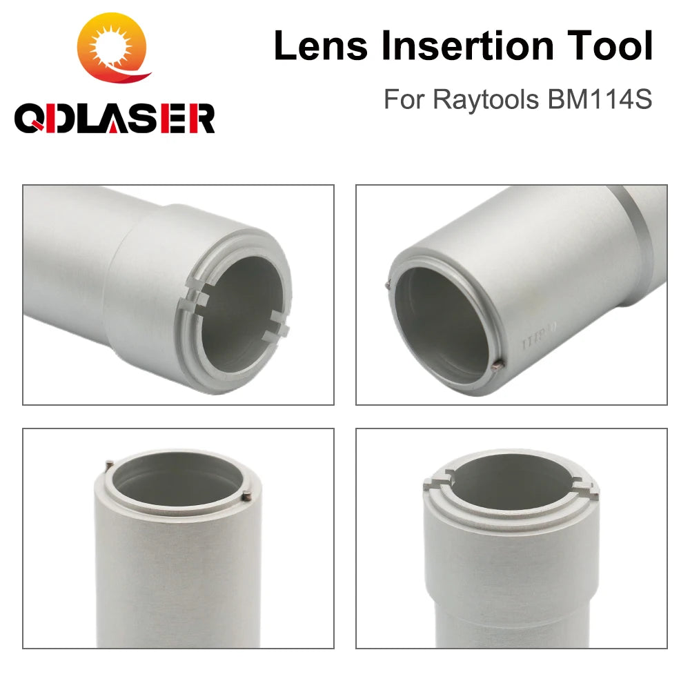 QDLASER Fiber Laser Head Focusing Lens Insertion Tool D37 for Raytools Collimating Focusing Lens on BM114S Fiber Cutting Head