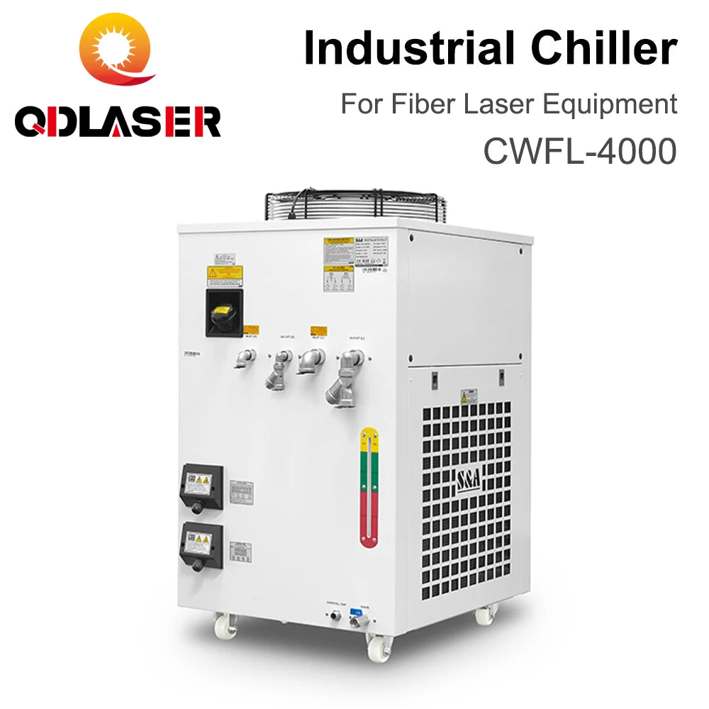 QDLASER CWFL-4000 S&A Fiber Laser Industrial Chiller 220V/380V 50/60Hz Cooling System for 4kW Fiber Laser Source