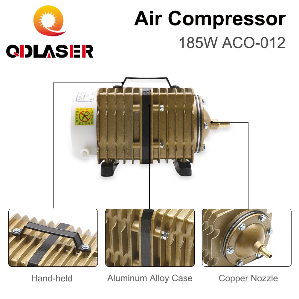 QDLASER SUNSUN Air Pump 185W ACO-012 220V 150L/min Electric Magnetic Air Compressor for Laser Machine Aquarium Fish Farming
