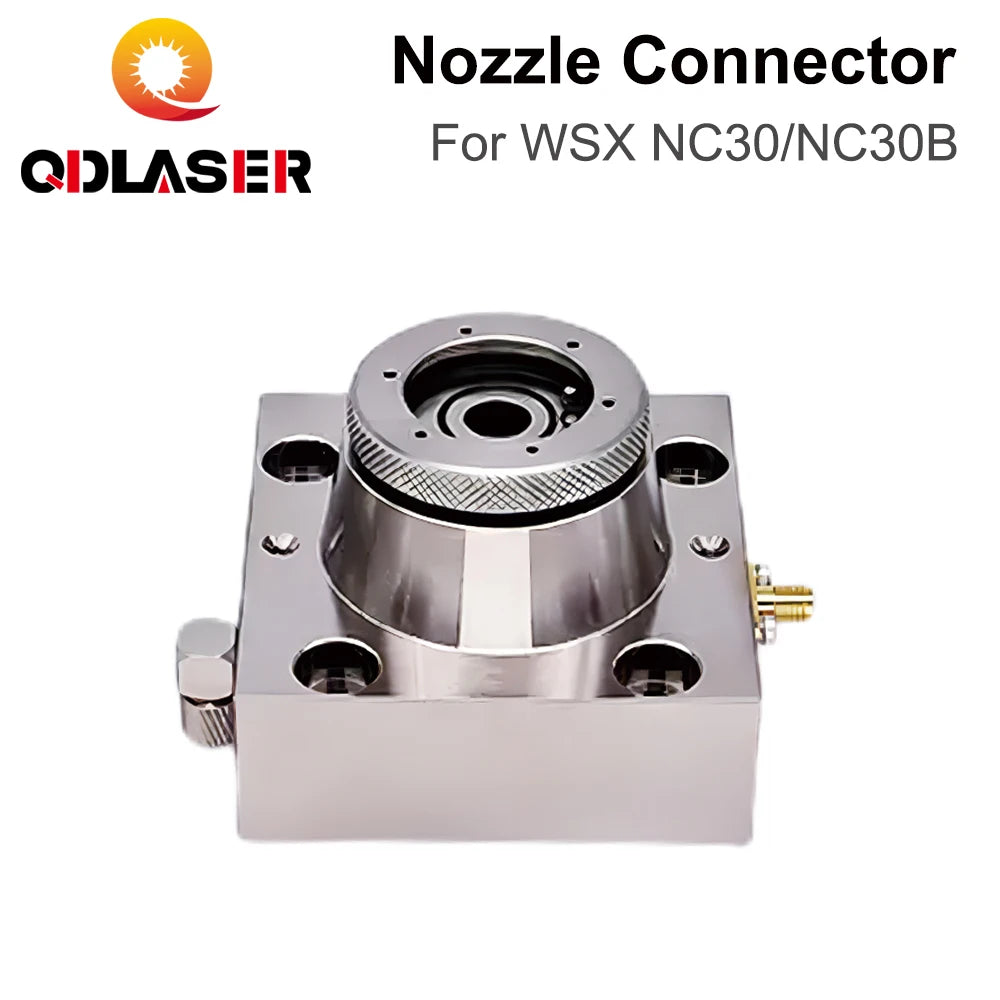 QDLASER WSX Fiber Cutting Nozzle Connector Capacitive Sensor Ceramic Holder for WSX NC30 NC30B Laser Head Metal Cutting Part