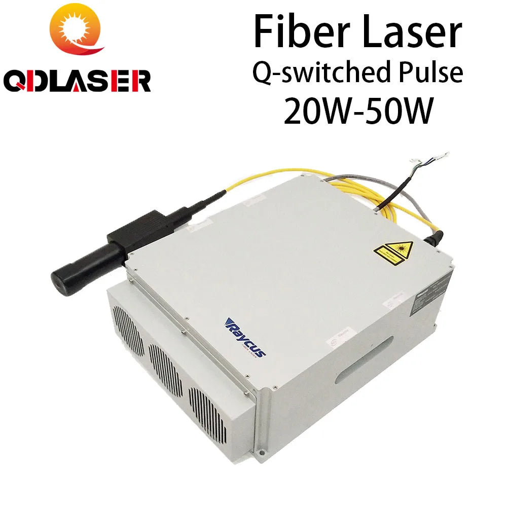 QDLASER Raycus 20W 30W 50W Fiber Laser Source Device for Laser Cutting Engraving Machine