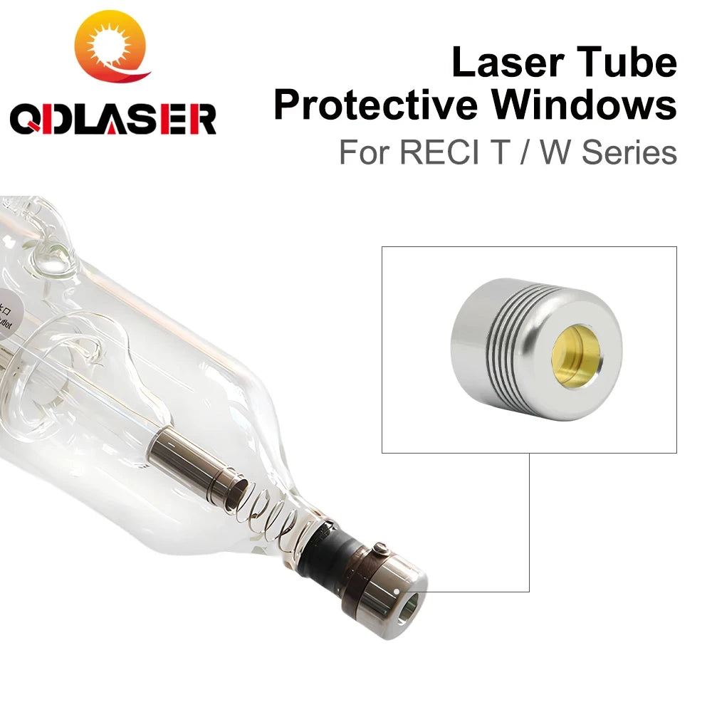 QDLASER Co2 Laser Tube Protective Windows RECI W/T Series Laser Protective Optical Accessories For RECI Series Laser Tube