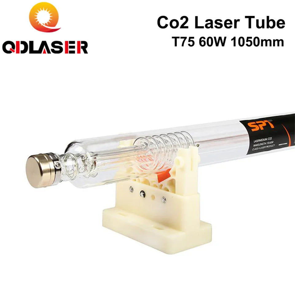 SPT T75 CO2 Laser Tube 60W 60-75W Length 1050mm Dia.80mm for Co2 Laser Engraving and Cutting Machine