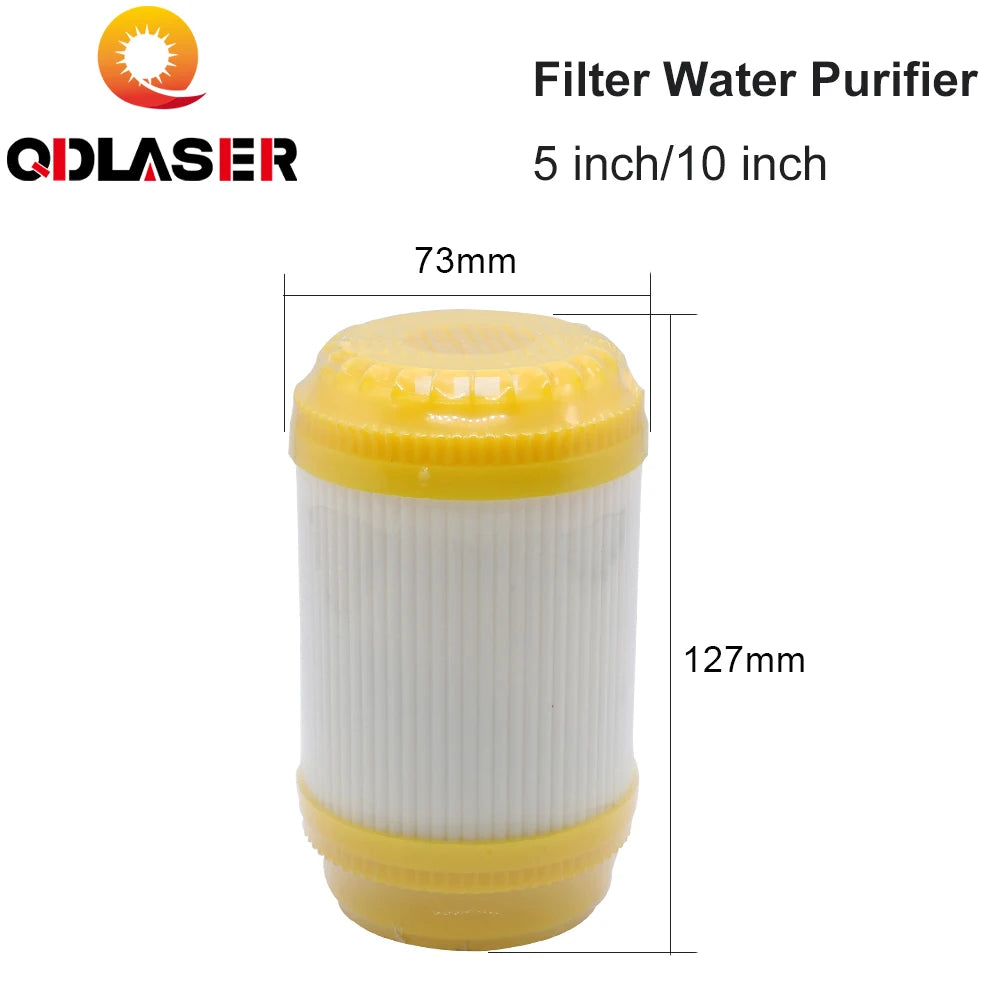 QDLASER Filter Water Purifier 5/10inch For Industrial Fiber Laser Chiller