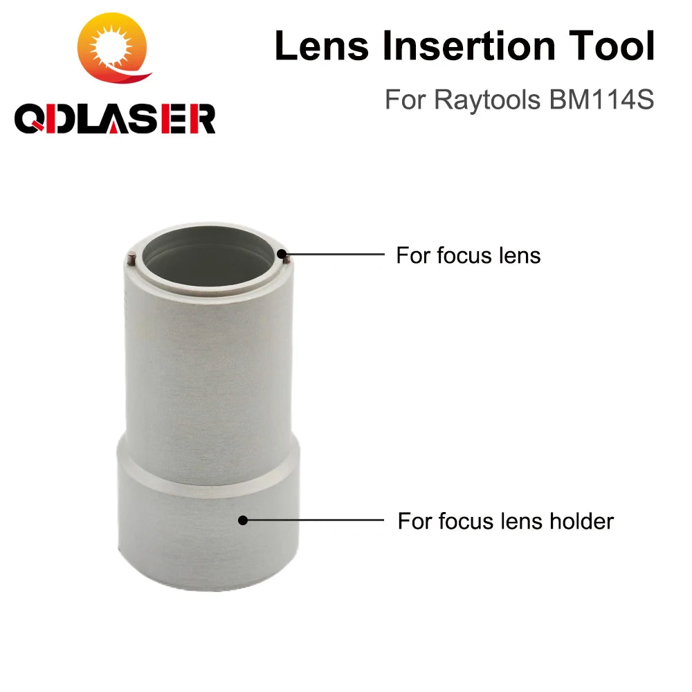 QDLASER Fiber Laser Head Focusing Lens Insertion Tool D37 for Raytools Collimating Focusing Lens on BM114S Fiber Cutting Head
