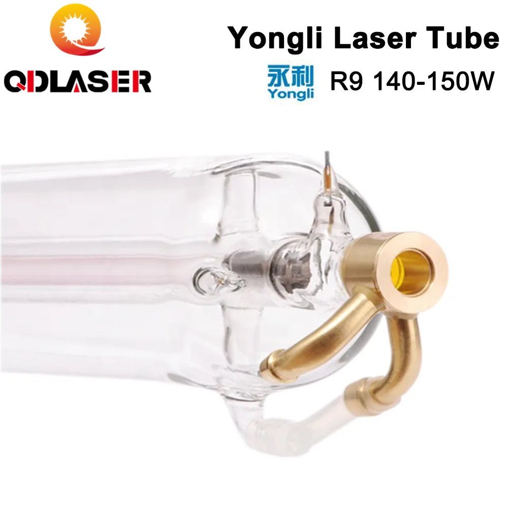 Yongli High Power R9 Laser Tube Cutting Machine 140W Rated Power 160W Max Power 1850mm Length 80mm Diameter