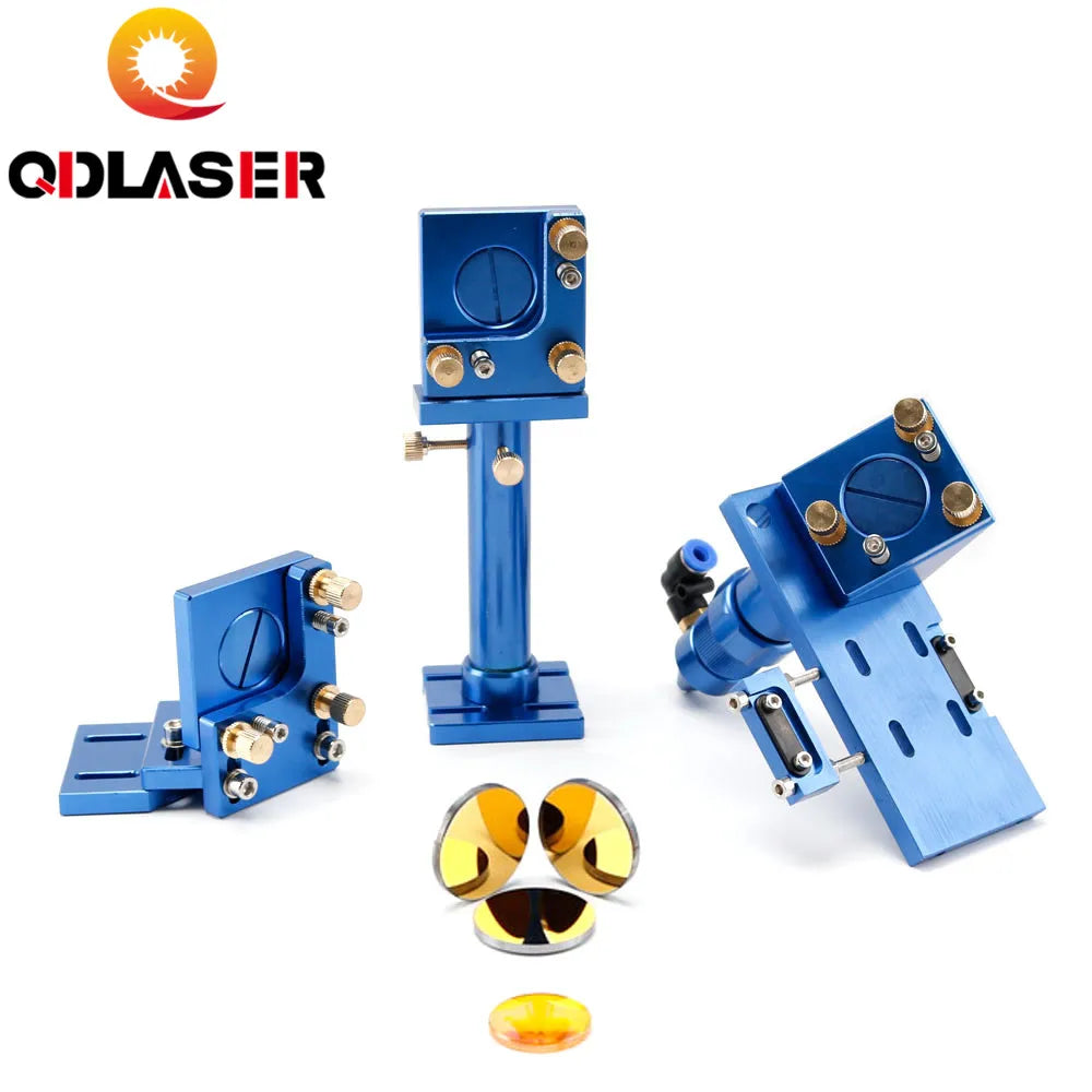 CO2 Laser Head Kit Focus Lens Mirror Mount Holder for CO2 Laser Cutting Machine Metal Base Spare Parts