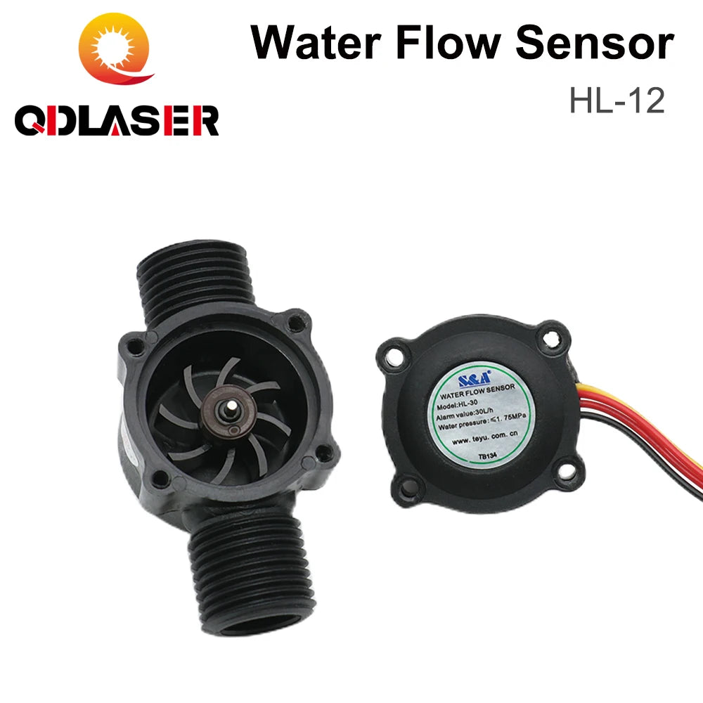 QDLASER S&A HL-12 Water Flow Switch Sensor CO2 Laser Engraving Machines for S&A Chillers