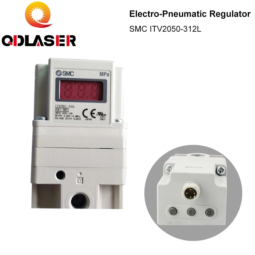 SMC ITV2050-312L Electronic Vacuum Regulator Electro-Pneumatic Regulator